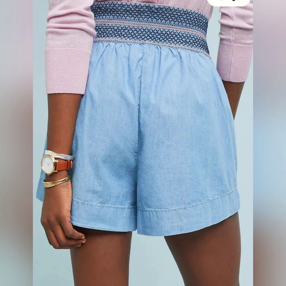 Anthropologie Aloha Tie-Front Shorts Size S - Picture 5 of 7